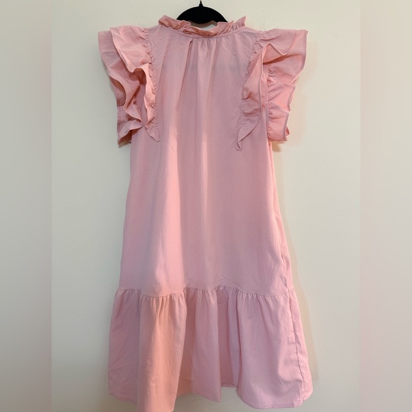 NWT Dokotoo Chic Pink Ruffled Casual Dress - Picture 5 of 6